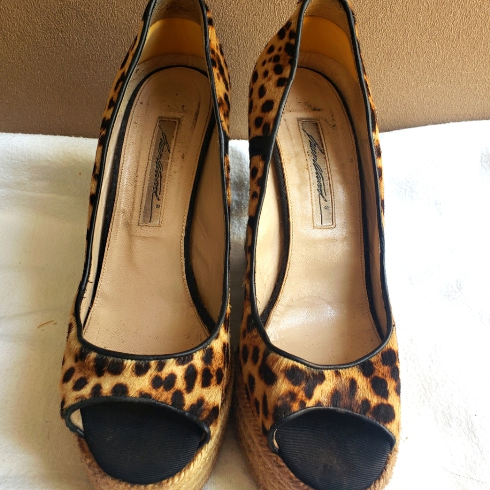 Leopard print Brian Atwood wedges